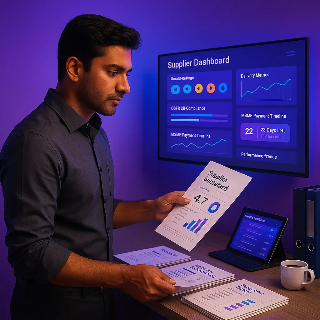 Supplier Performance Dashboard India: Stop GST Headaches and Late Payments