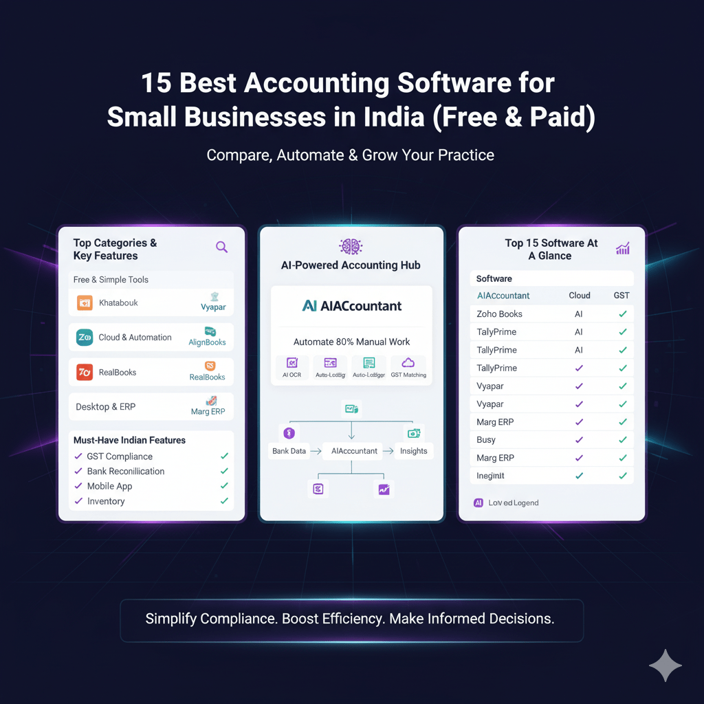 15 Best Accounting Software for Small Businesses in India (Free & Paid)